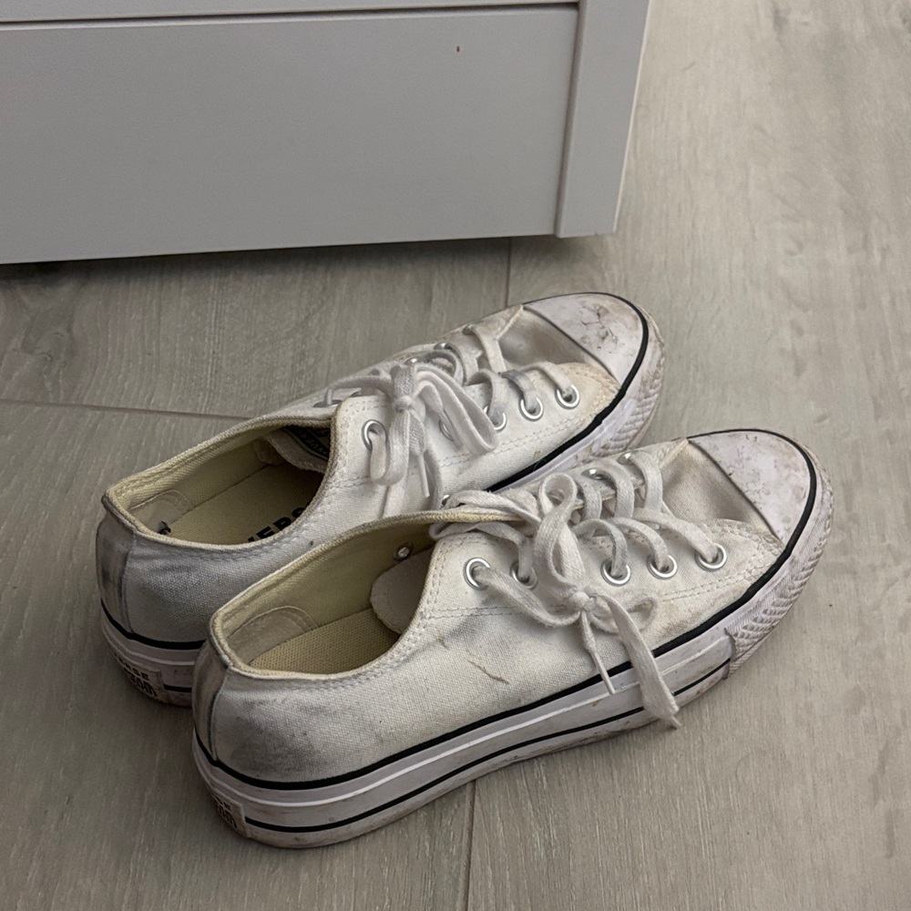 Converse Off-White Canvas Sneakers